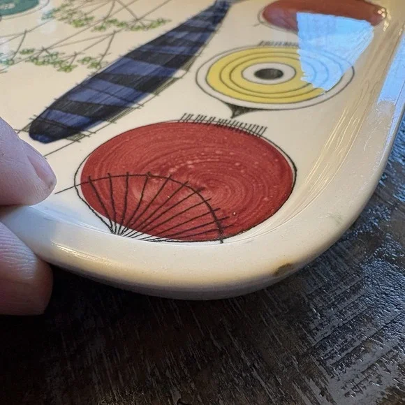 1956 MCM Serving Platter Picknick Rorstrand Sweden Marianne Westman #33 Ovenware - Picture 7 of 11